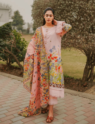 Huma Dilnawaz Summer Collection 23 -Wildflower Wonder - Pink