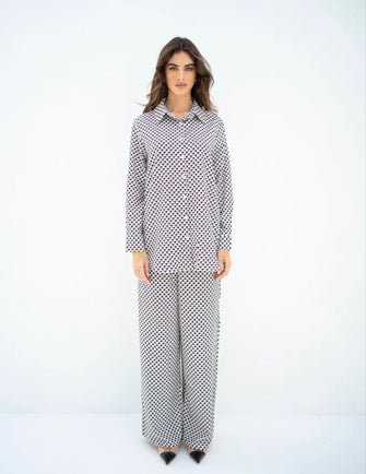 Hassal Spring Summer 23 - Devin Geometric Patterned Co Ord Set