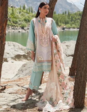 Crimson X Saira Shakira Luxury Lawn 23 - Mountain Love - D6 B