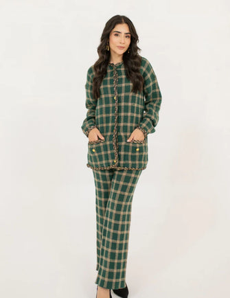 Hassal Autumn Winter 23 - Lina Checkered Knit Suit