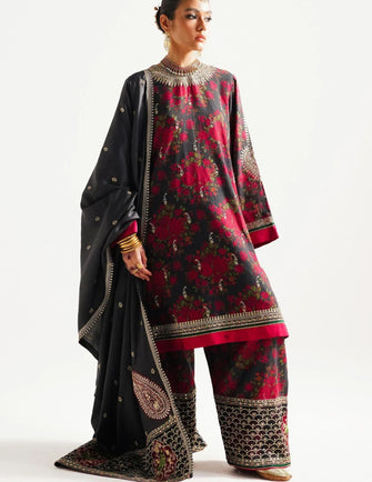 Zara Shahjahan Winter Shawl 23- WS23-D3