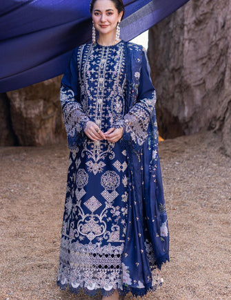 Qalamkar Sahil Kinare Luxury Lawn 24 - FP-06 MIRAY