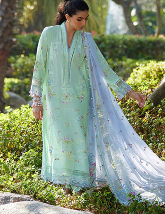 Farah Talib Aziz Suay Luxury Lawn 24 - MISORA MINT