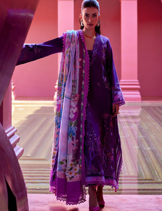 Farah Talib Aziz Suay Luxury Lawn 24 - YURI PURPLE