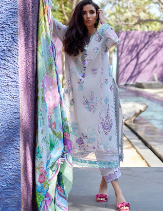 Farah Talib Aziz Suay Luxury Lawn 24 - ZOELLA GREY