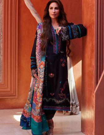 Farah Talib Aziz Suay Luxury Lawn 24 - ILARIA BLACK