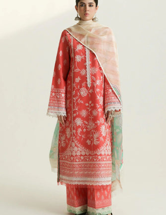 Zara Shahjahan Lawn Unstitched 24 - MAHI-1A