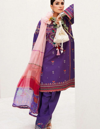 Zara Shahjahan Lawn Unstitched 24 - LAMIA-7B