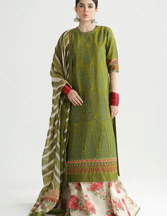 Zara Shahjahan Lawn Unstitched 24 - AAINA-8B