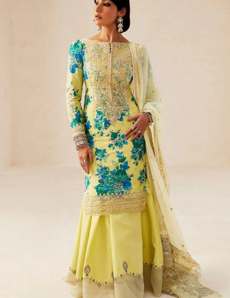 Zara Shahjahan Lawn Unstitched 24 - PHOOL KARI-13A