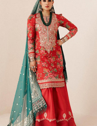 Zara Shahjahan Lawn Unstitched 24 - PHOOL KARI-13B