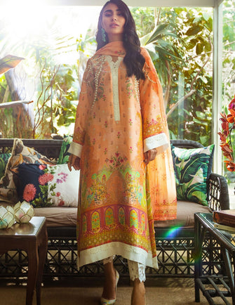 Ansab Jahangir - Luxe Silk Pret (Stitched) - BREEZE