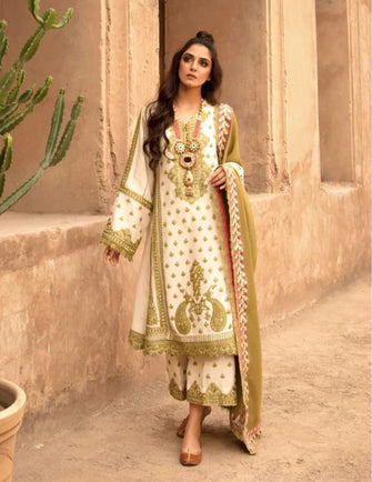 Crimson X Saira Shakira Winter Collection 2020 – Marori Separates - Ivory