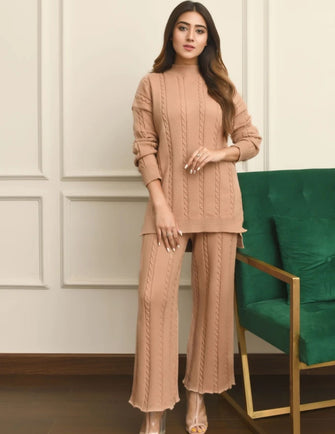 Hassal Autumn Winter -Ashi Knitted separates pink