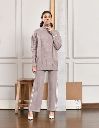 Hassal Autumn Winter - Elsie Contrast Knit Suit