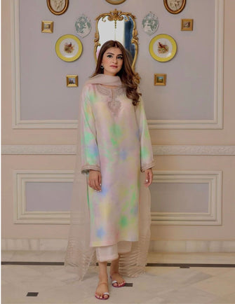 Zehra Saleem Festive Collection - Tie and die multi