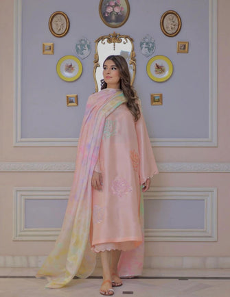 Zehra Saleem Festive Collection - Soft pink