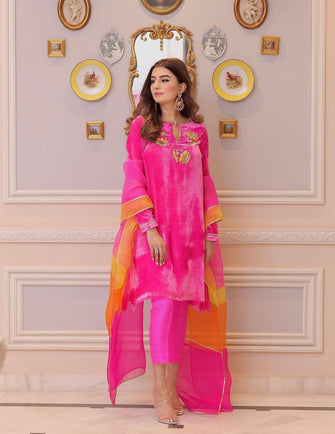 Zehra Saleem Festive Collection - Fushia pink