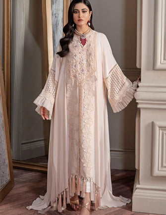 Ammara Khan Viola - NUDE PEACH KAFTAN (D-07)