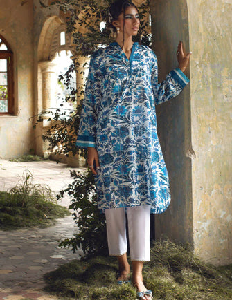 Image Cloite Printed Pret - Floral Printed Kurta - 12348