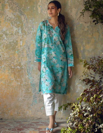 Image Cloite Printed Pret - Floral Printed Kurta - 12267