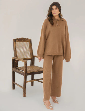 Hassal Autumn Winter 22 -Miral Polo Neck Two Piece Suit