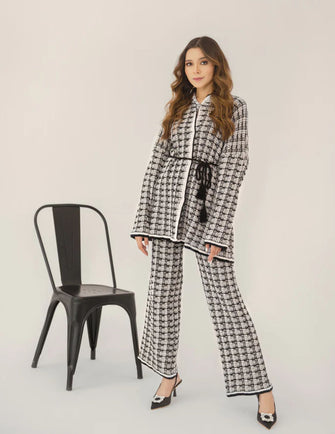 Hassal Autumn Winter 22 - Damla Long Belted Suit