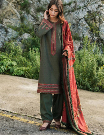 Coco by Zara Shahjahan Winter Unstitched 22 - ZW22-7A