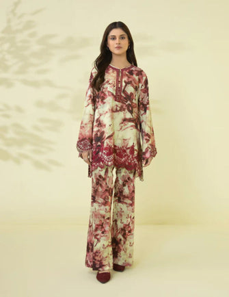 Sapphire Lawn Vol 1 - 2 PIECE - DIGITAL PRINTED EMBROIDERED LAWN SUIT - 002TDY23V110