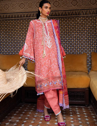 Farah Talib Aziz - Kesh Luxury Unstitched 23- Villa Coral