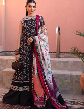 Farah Talib Aziz - Kesh Luxury Unstitched 23- Noir Souq