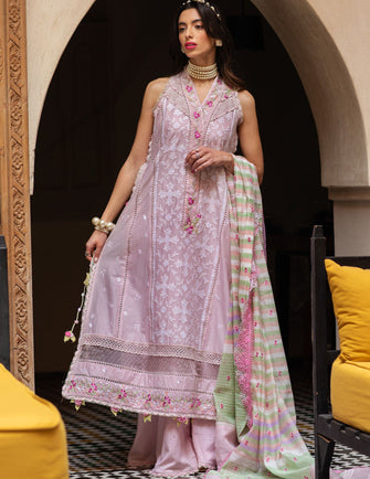 Farah Talib Aziz - Kesh Luxury Unstitched 23- SETTI BLUSH