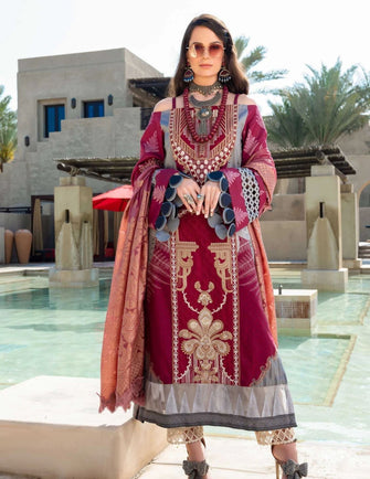 Shiza Hassan Luxury Lawn 21 - 9-B FATIN