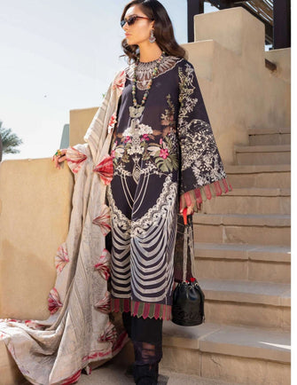 Shiza Hassan Luxury Lawn 21 - 8-A MAAHRU