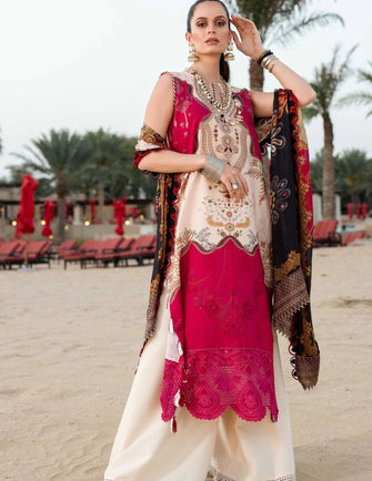 Shiza Hassan Luxury Lawn 21 - 6-B MAYA