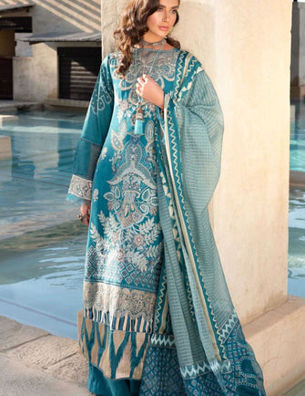 Shiza Hassan Luxury Lawn 21 - 4-B NOOR