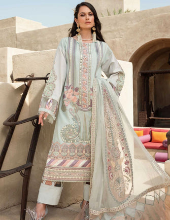 Shiza Hassan Luxury Lawn 21 - 1-A AARA