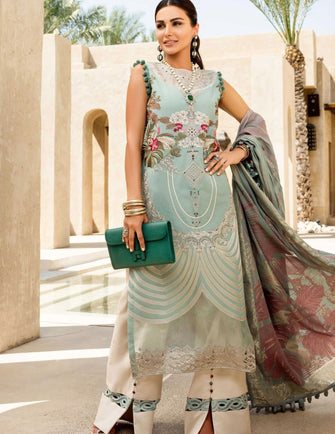 Shiza Hassan Luxury Lawn 21 - 8-A MAAHRU